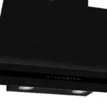 Paquete Campana de Pared Doble Cristal Templado Negro Mate 76cm + Parrilla Cristal Templado Negro Mate de 5 Quemadores Empotrable 76cm NUUR - Imagen 2