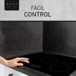 Parrilla de Inducción Magnética Negro Mate de 5 Quemadores (Zona Flex) 77cm 220-240V Nuur PARIN577-BM - Imagen 5
