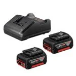Kit Rotomartillo Inalámbrico GSB 185-LI de 1/2" 18V + Esmeril Angular Inalámbrico Brushless GWS 180-LI de 5" 18V + Kit 2 Baterías 18V y Cargador Bosch 06019H90G4 - Imagen 6
