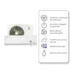 Aire Acondicionado Inverter Mini Split 1 Tonelada (12,000 BTU/h) 115V Enfriamiento y Calefacción 16 SEER IUSA 6666055/666056 - Imagen 2