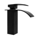 Monomando para Lavabo Negro Mate Meer MZM4137